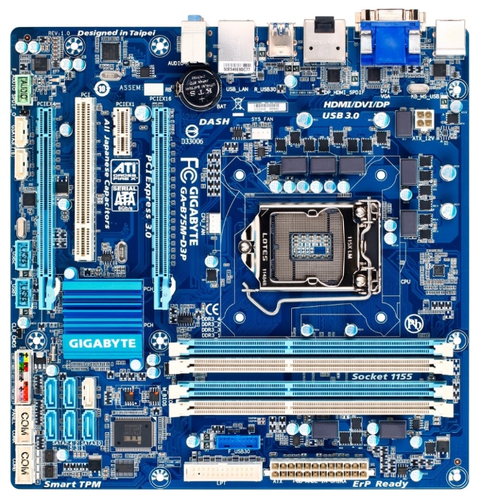    Gigabyte GA-B75M-D3P (rev. 1.0) (GA-B75M-D3P)  1